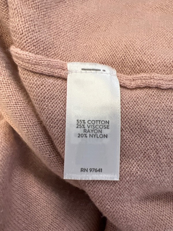 Pure J.Jill Women's Pink/White Tie Dye Long Sleeve Sweater - L image 4
