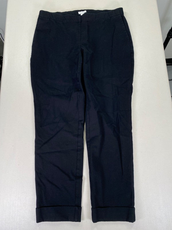 J Jill Women's Black Bi-Stretch Pull On Cuffed Pants - 12 image 5