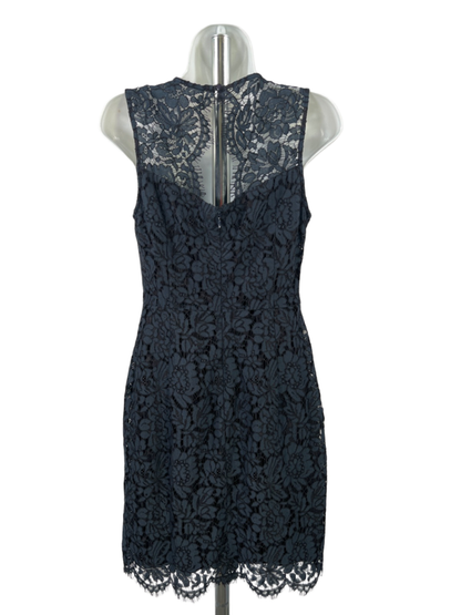 Banana Republic Women's Navy Blue Lace Sleeveless Lined Mini Dress - 2 image 2