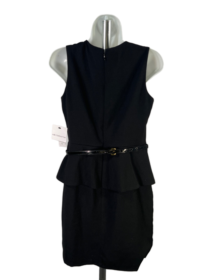 Liz Claiborne Women's Black Shirred Belted Layered Sleeveless Midi Dress - 6 image 2