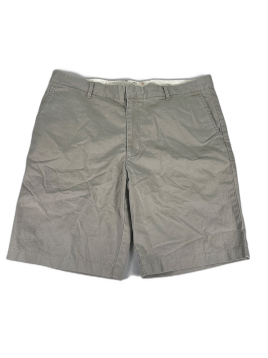 Dockers Men's Beige Flat Front Khaki Shorts - 36