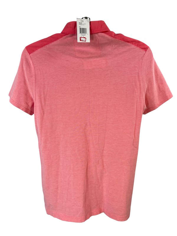 Guess Men's Pink Bliss Short Sleeve Polo Shirt - L image 2