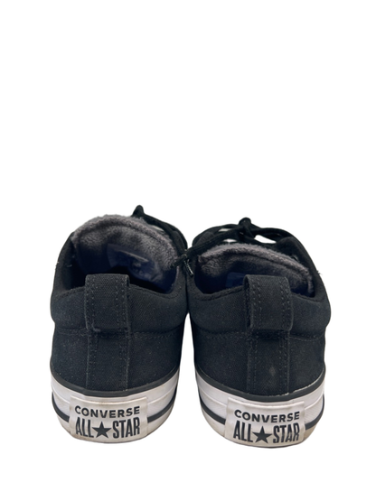 Converse Women's Black/Gray All Star Madison Sherpa Tongue Low Top Sneakers - 8 image 4