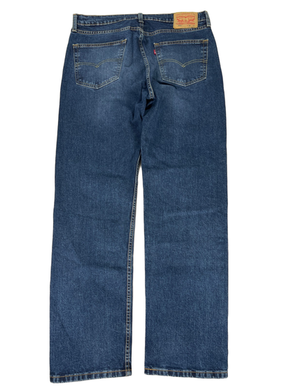 Levi's Men's Medium Wash 505 Regular Fit Denim Jeans - 34x32 image 2