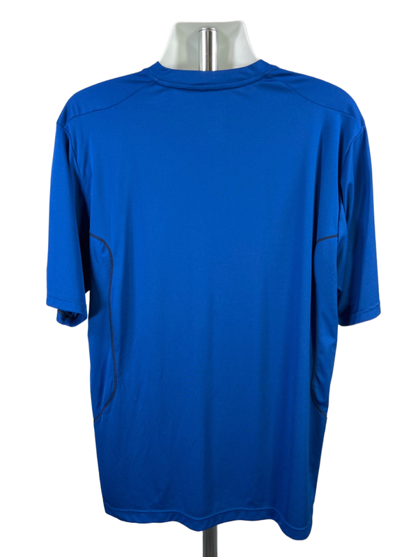 Adidas Men's Blue Striped Short Sleeve Athletic Tee Shirt - XL image 2