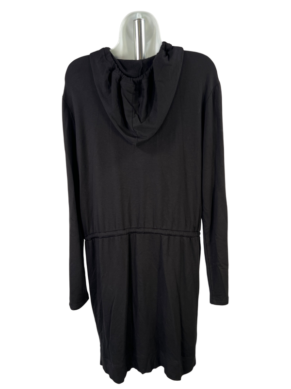 Michael Kors Women's Black Long Sleeve Hooded Cintched Waist Shirt Dress - M image 2