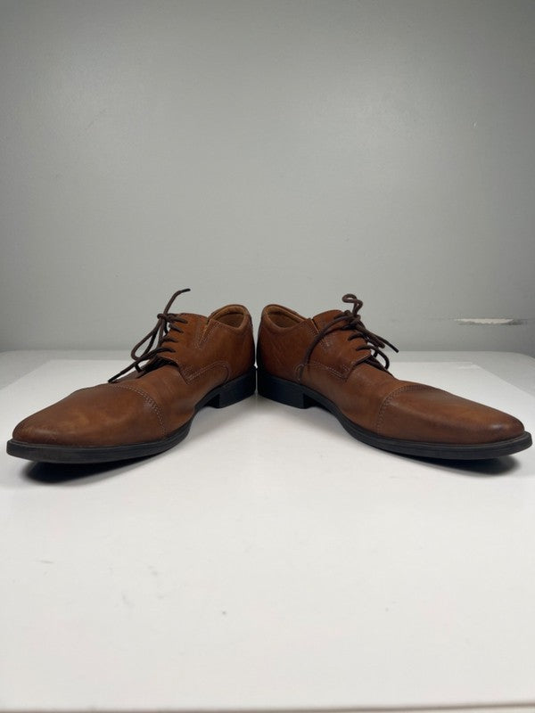 Clarks Collection Men's Brown Leather Oxford Dress Shoes - 12 image 6
