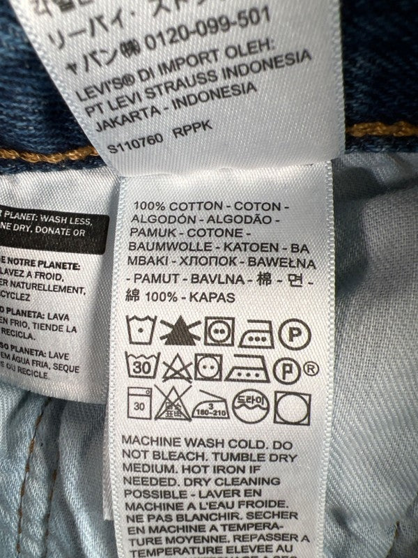 Levi's Men's Medium Wash 501 Original Button Fly Denim Jeans - 29x32 image 4