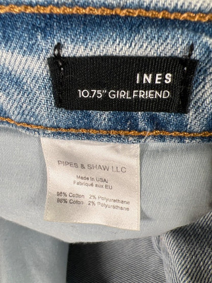 Veronica Beard Women's Light Wash Ines Girlfriend Side Lace Up Jeans - 28 image 5
