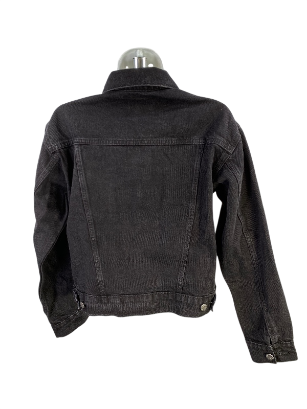 Old Navy Women's Black Relaxed Classic Jean Jacket - S image 2