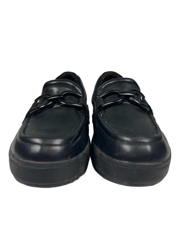 Clarks Collection Women's Black Leather Zylah Top Platform Loafers - 7.5 image 2