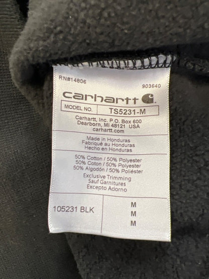 Carhartt Men's Black Loose Shamrock Graphic Long Sleeve Hoodie Sweatshirt - M image 4