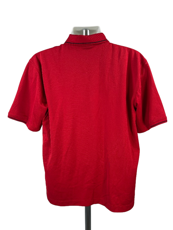 Nike Men's Red Short Sleeve Athletic Golf Polo - L image 2