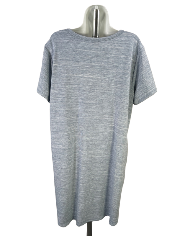 32 Degrees Cool Women's Blue V Neck Short Sleeve Mini Tee Shirt Dress - XXL image 2