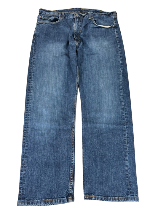 Levi's Men's Medium Wash 505 Regular Fit Denim Jeans - 38x30