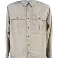 Orvis Men's Green Plaid Textured Vented Long Sleeve Button Up Fishing Shirt - S