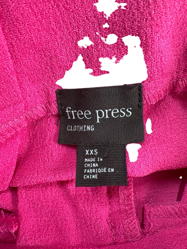 Free Press Clothing Pink Raspberry Pleated Tie Waist Shorts - XXS image 3