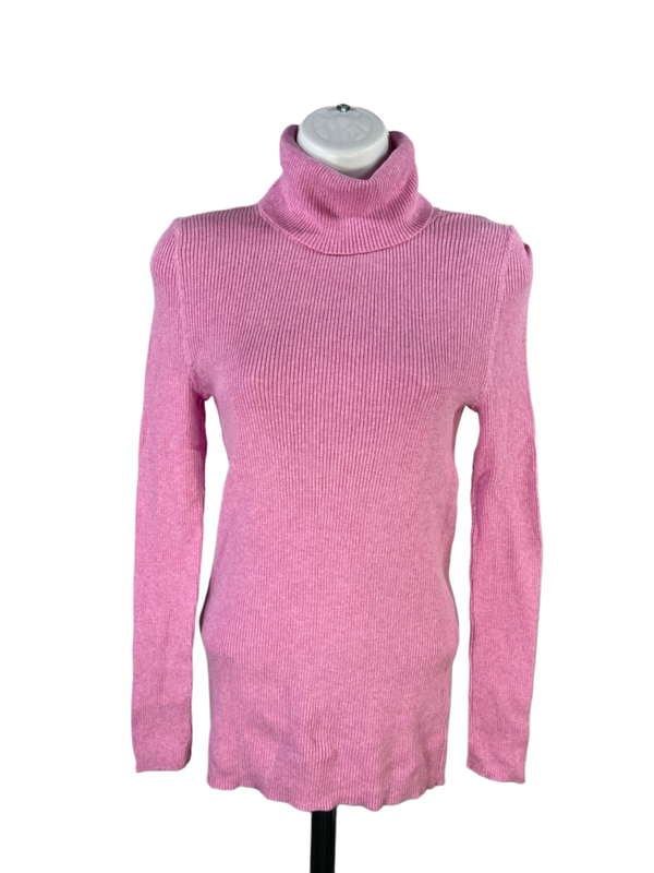 Gap Women's Purple Long Sleeve Ribbed Turtlneck Sweater - S