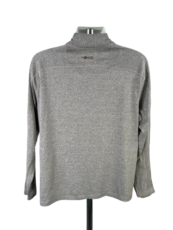 Carhartt Men's Gray 1/4 Zip Relaxed Fit Long Sleeve Pullover Shirt - L image 2