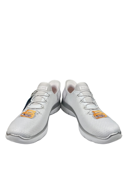 Skechers Women's White Metallic Diamond Dream Summits Slip On Sneakers - 8.5 image 7