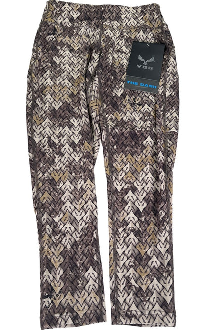 VOG Women’s Brown/Gray The Dash Baselayer Cropped Leggings - S image 2