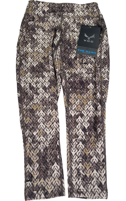VOG Women’s Brown/Gray The Dash Baselayer Cropped Leggings - S image 2
