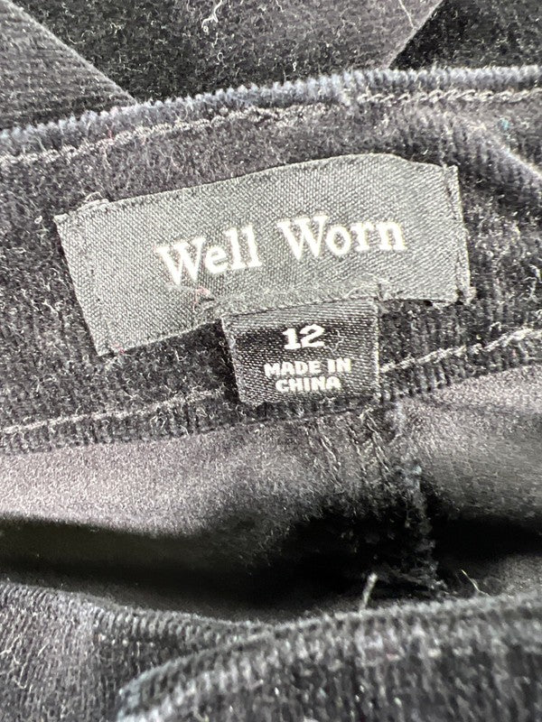 Well Worn Women’s Black Straight Leg Corduroy Jeans - 12 image 3