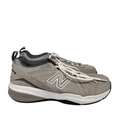 New Balance Men's Gray Suede 608v5 Lace Up Training Shoes - 10
