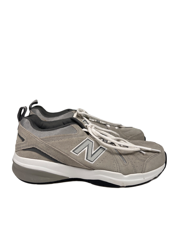 New Balance Men's Gray Suede 608v5 Lace Up Training Shoes - 10