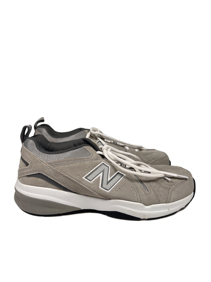New Balance Men's Gray Suede 608v5 Lace Up Training Shoes - 10