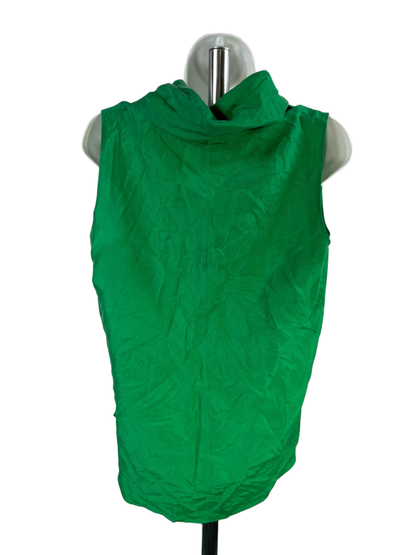 Dorothee Schumacher Women's Green Silk Sleeveless Neck Tie Blouse - 4/US S image 2
