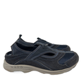 Easy Spirit Women's Blue Canvas Suede Mesh Slip On Walking Shoes - 8