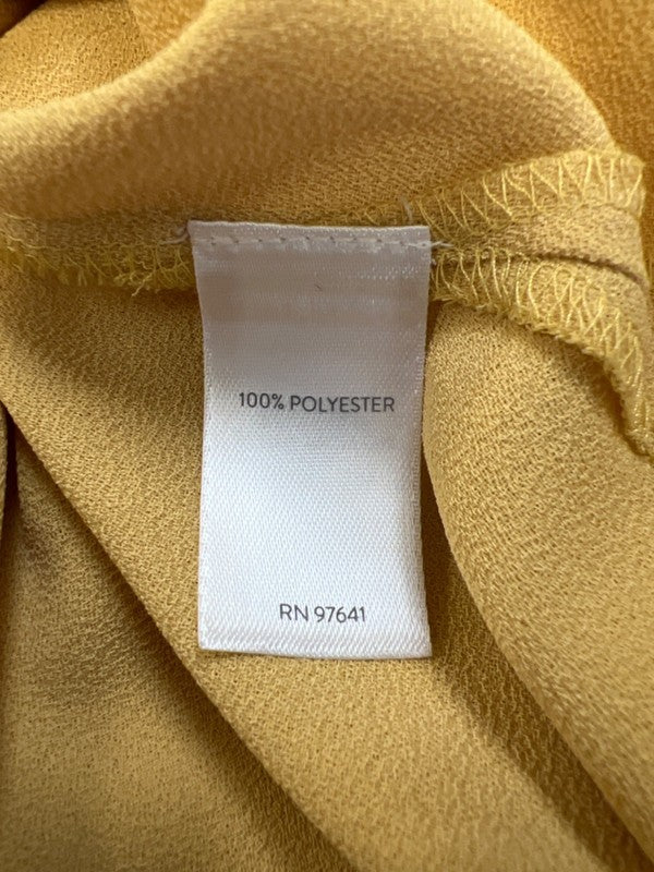 J.Jill Women's Yellow/Gold Long Sleeve Button Up Blouse - L image 4