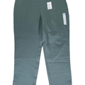 Croft and Barrow Women's Blue Steel Pull On Ankle Pants - 18