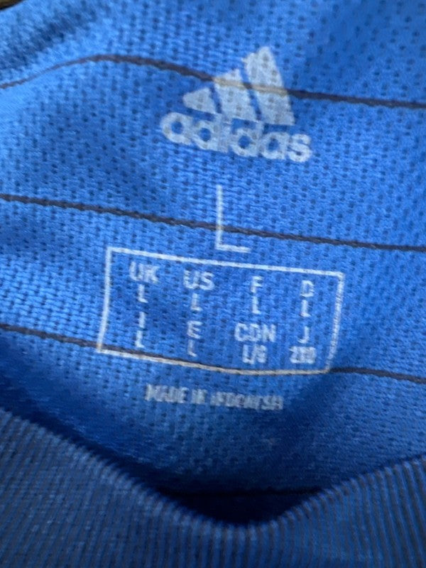 Adidas Men's Blue/Gray Short Sleeve Athletic Tee Shirt - L image 3