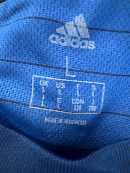 Adidas Men's Blue/Gray Short Sleeve Athletic Tee Shirt - L image 3