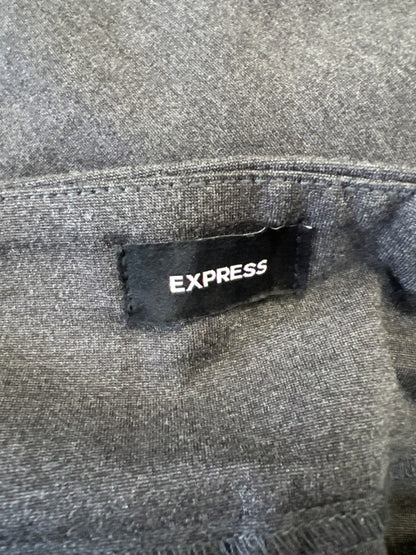 Express Women's Gray Heather Stretch Ponte Dress Pants - XXL image 3