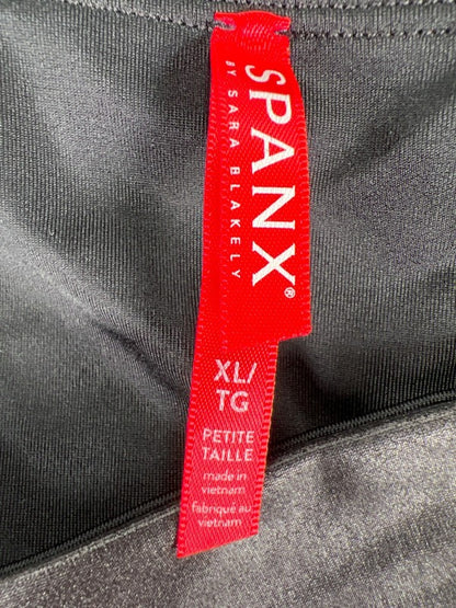 Spanx Women's Black Spanxshape Faux Leather High Rise Leggings - XL Petite image 3