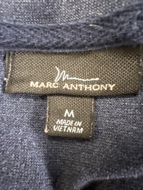 Marc Anthony Men's Blue Long Sleeve Henley Shirt - M image 3