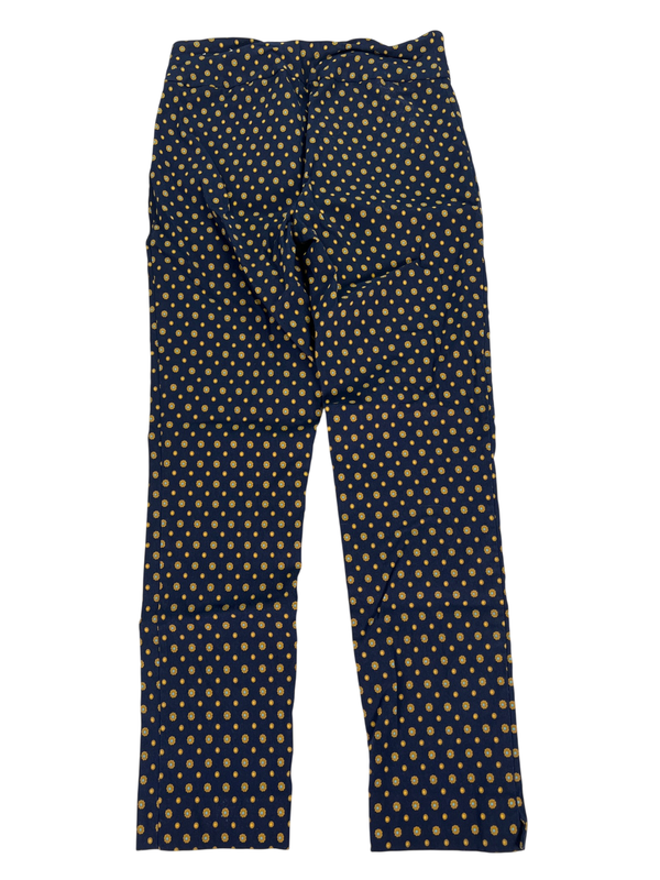Peck and Peck Women's Dark Blue Geometric Pull On Ankle Pants - 10 image 2