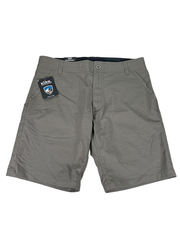 Kuhl Men's Gray/Taupe Shift Amphibia Chino Snap Button Shorts - 34