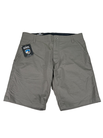 Kuhl Men's Gray/Taupe Shift Amphibia Chino Snap Button Shorts - 34