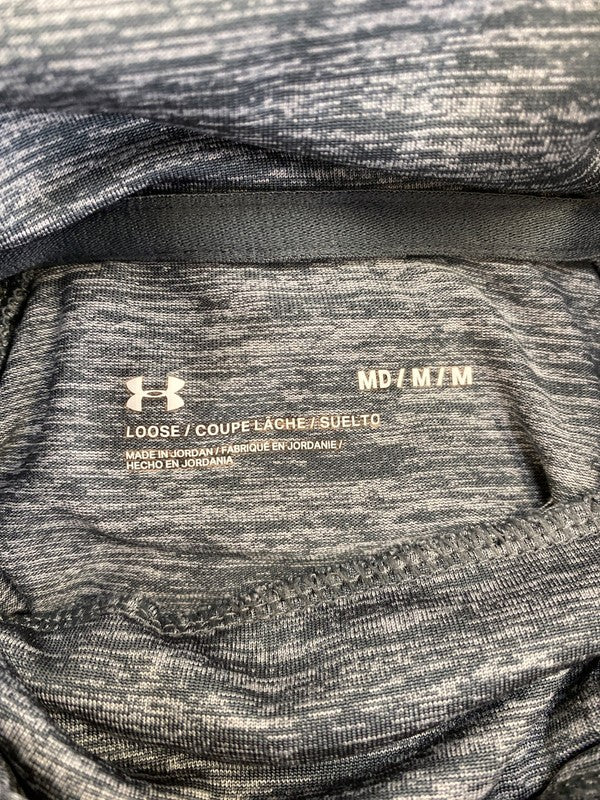 Under Armour Women’s Gray Heather Long Sleeve Velocity Hooded Shirt - M image 3