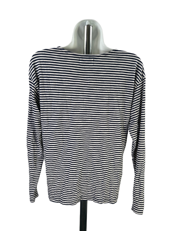 Vineyard Vines Women's Blue/White Striped EDSFTG Motto Long Sleeve Shirt - XXS image 2