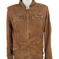 White House Black Market Women's Brown Long Sleeve Full Zip Moto Jacket - 2