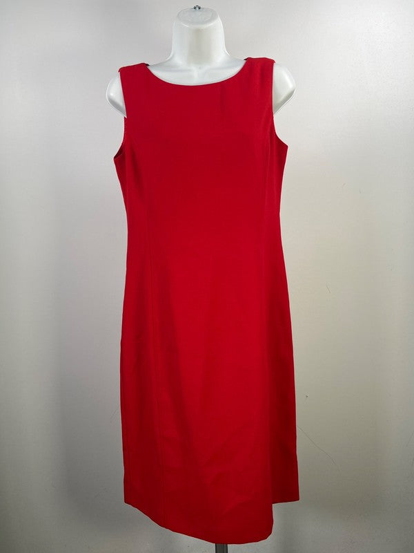 Coldwater Creek Women’s Red Sleeveless Sheath Dress W/Jacket - 6 image 3