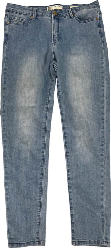 Anne Klein Women’s Light Wash Skinny Ankle Denim Jeans - 8