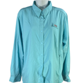 Columbia Women's Blue PFG Tamiami Vented Long Sleeve Button Up Shirt - 1X Plus