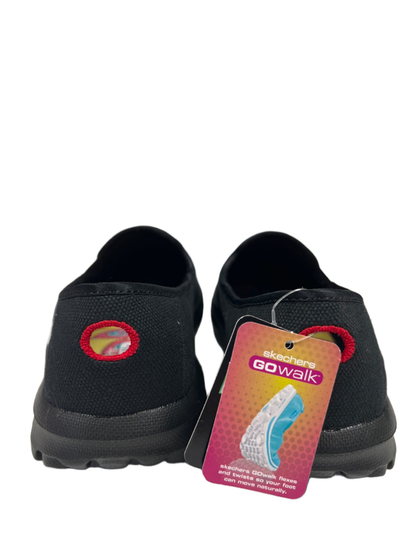 Skechers Women's Black Canvas Cadence Go Walk Slip On Shoes - 8.5 image 5