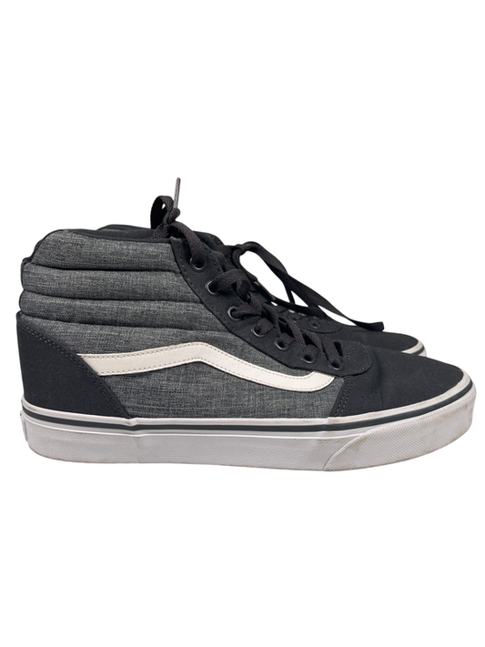 Vans Women's Gray Ward Hi-Top Lace Up Sneakers - 9.5